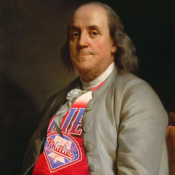 Philadelphia Phillies 90s Oversized Vintage Logo Tee Shirt - Picture 2 of 3